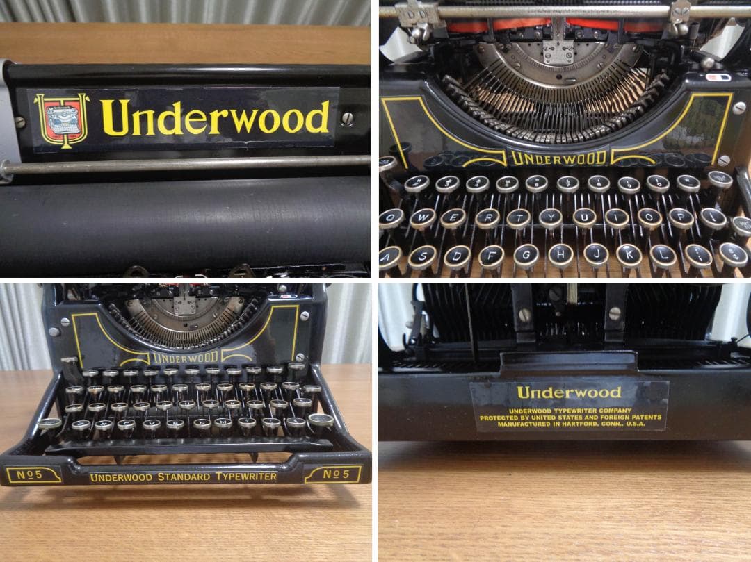 実働品　UNDERWOOD No.5 シカゴタイプライター　1930年製