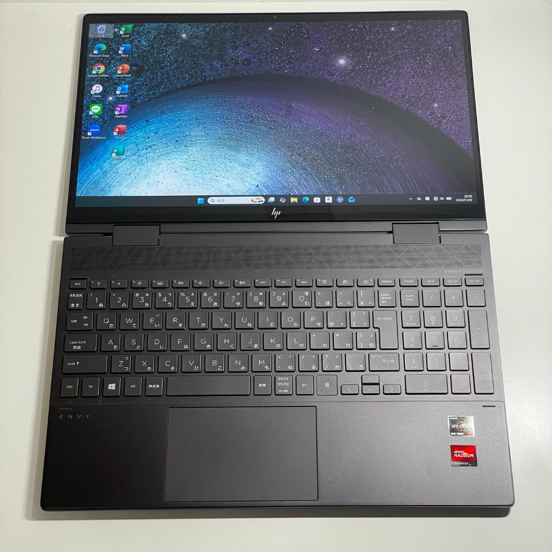★美品★ HP ENVY x360 Ryzen7 4700U ノートPC SSD