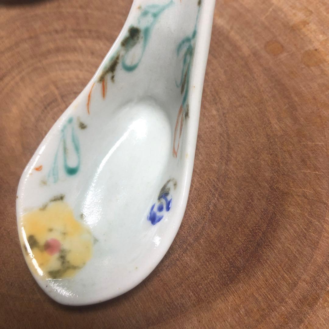 伊藤聡信さん　れんげ　レンゲ　2本セット　色絵　花　黄色　ピンク