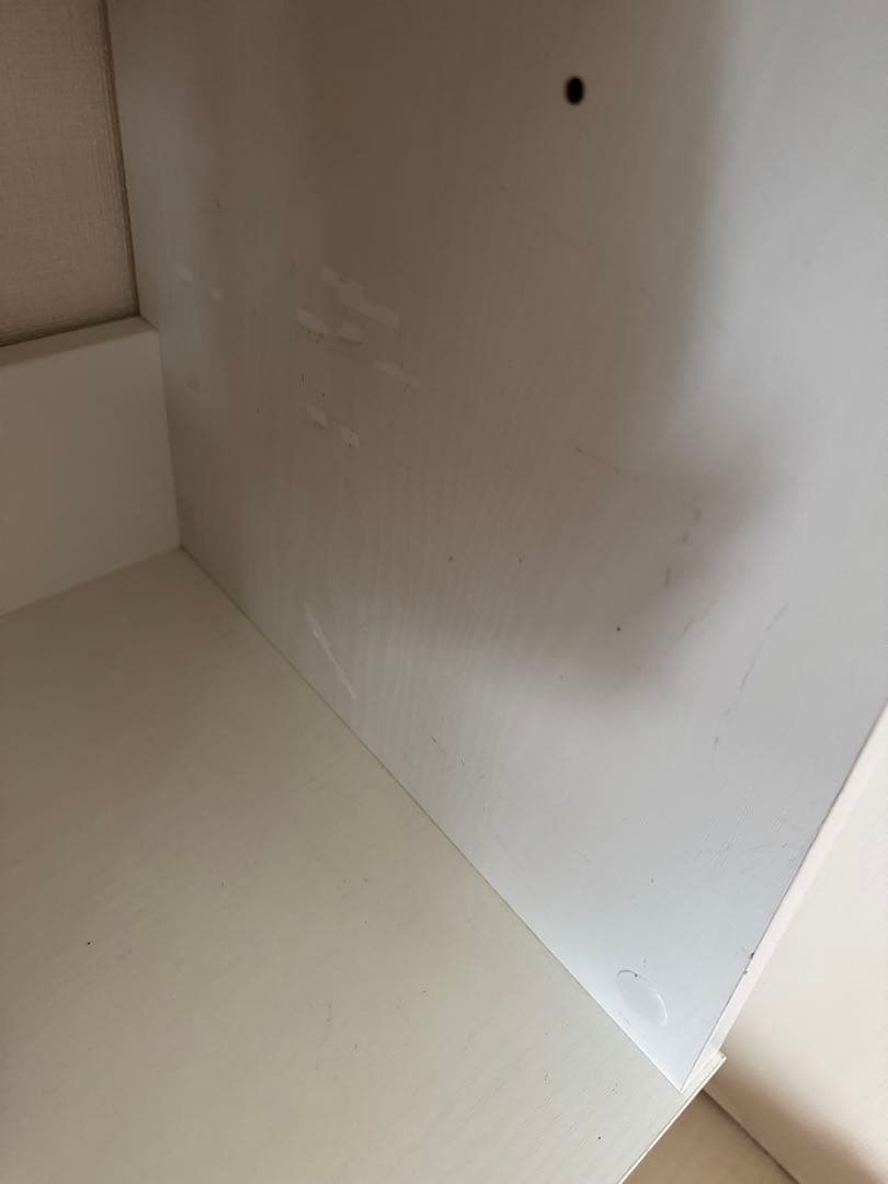 今だけ！！分解済み！ホワイト木製シェルフ 4段 2引き出し