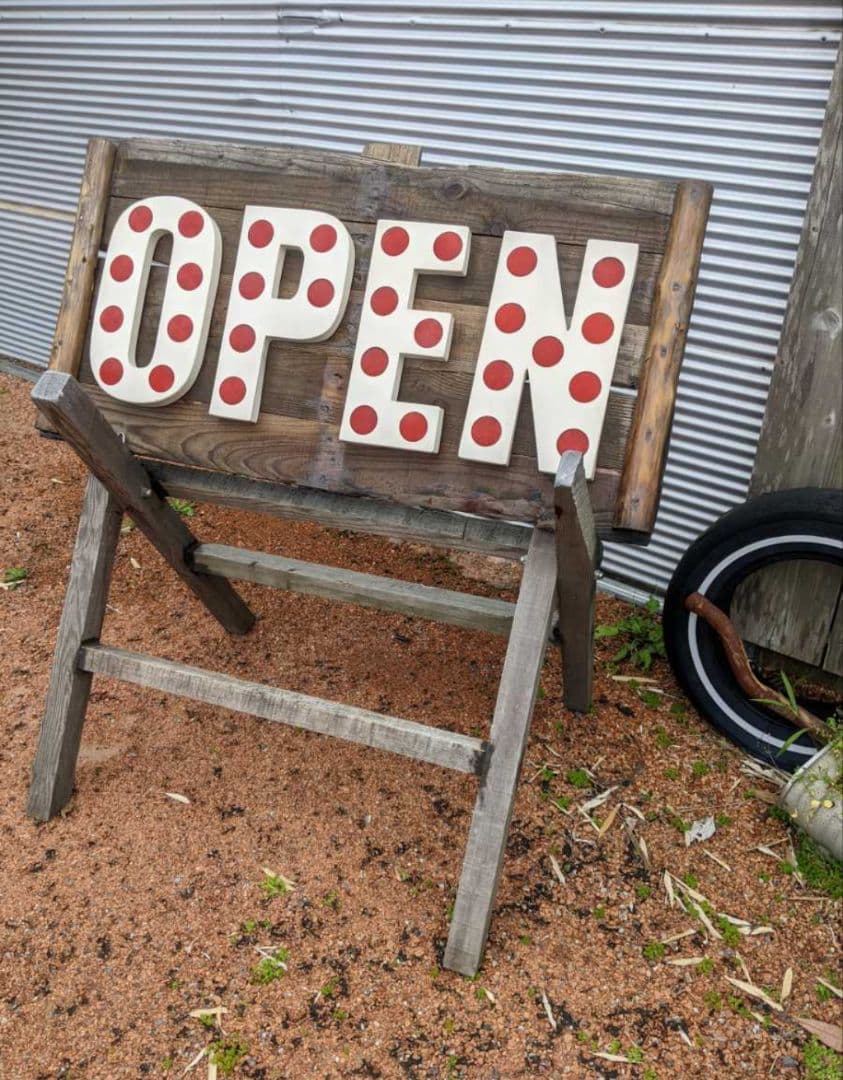 オールドアメリカン \"OPEN\" オープン看板 路上看板 立て看板 大型看板