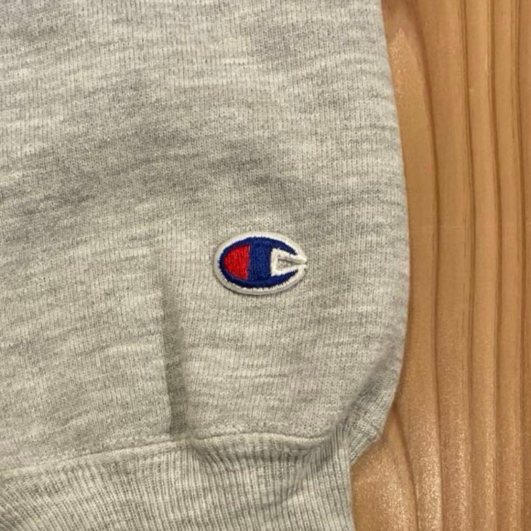 Champion　90s　リバースウィーブ　カレッジプリント グレー　美品