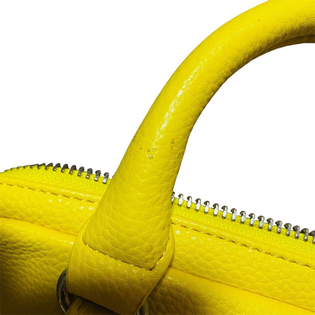 美品　CASTELBAJAC ハンドバッグ　男女兼用　カバン　おしゃれ　黄色