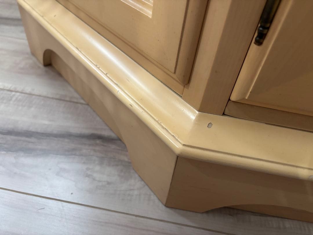 リンホーリン♡リボン♡ガラスカップボード 大塚家具 リビング収納 飾り棚