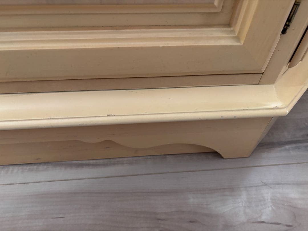 リンホーリン♡リボン♡ガラスカップボード 大塚家具 リビング収納 飾り棚