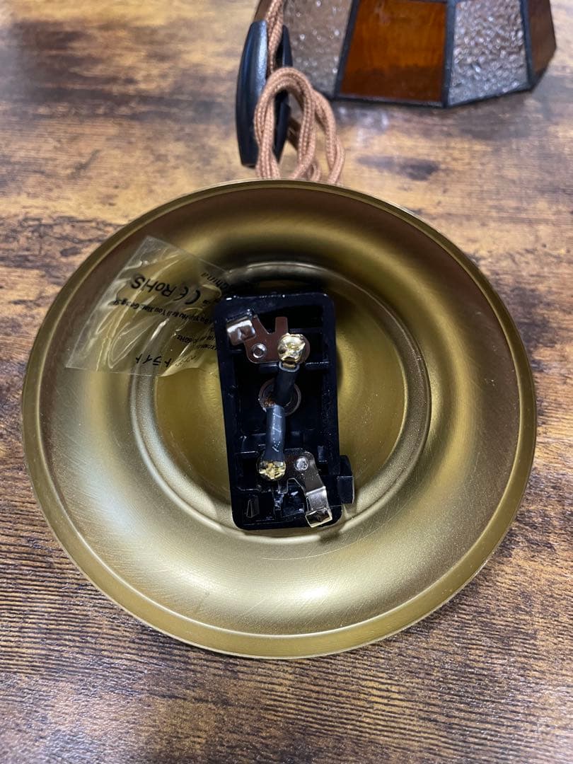 ステンドグラス風ペンダントライト　4個セット