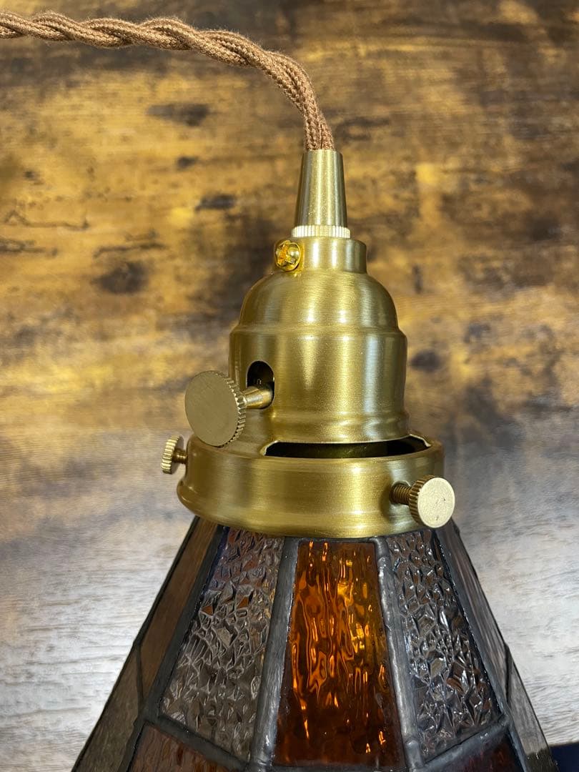 ステンドグラス風ペンダントライト　4個セット