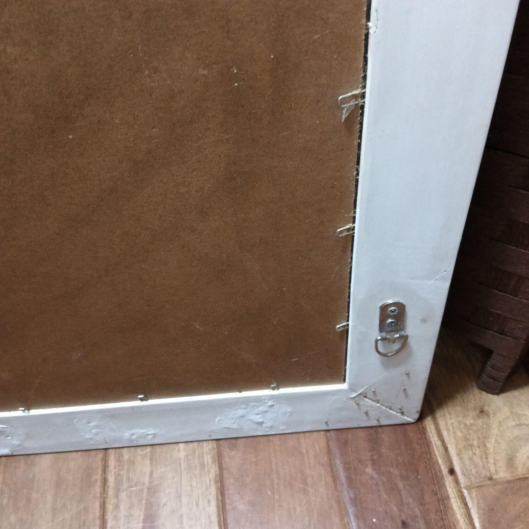 アンティーク ウォールミラー 壁掛け 鏡 シャビー 高級感 姿見 52×72