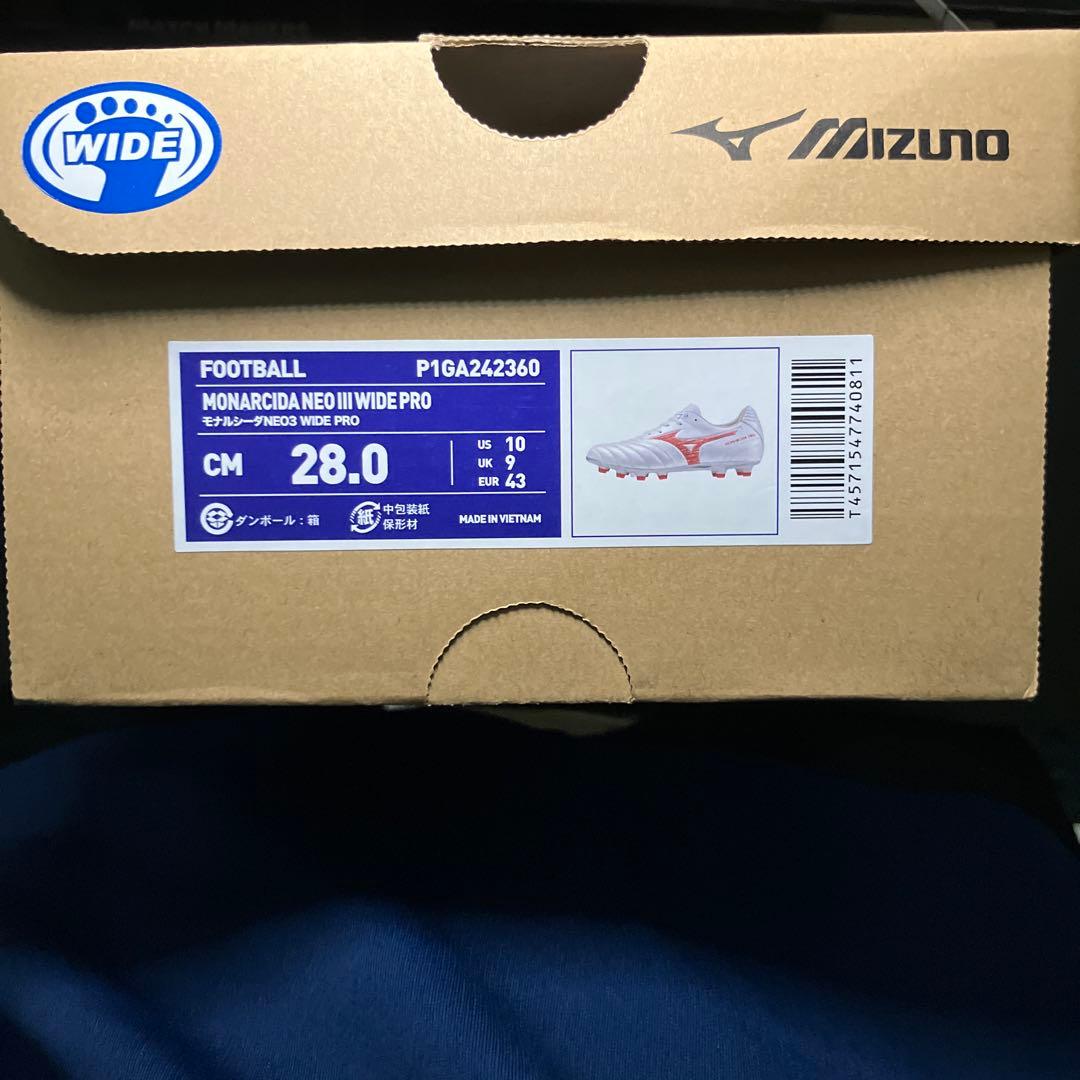 ミズノスパイクモナルシーダネオ3新品