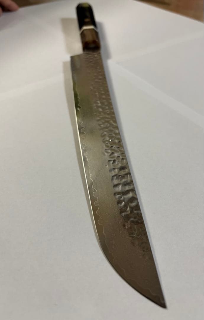 先丸柳刃 槌目 V 金10号 ダマスカス 67層 27cm ９寸 包丁