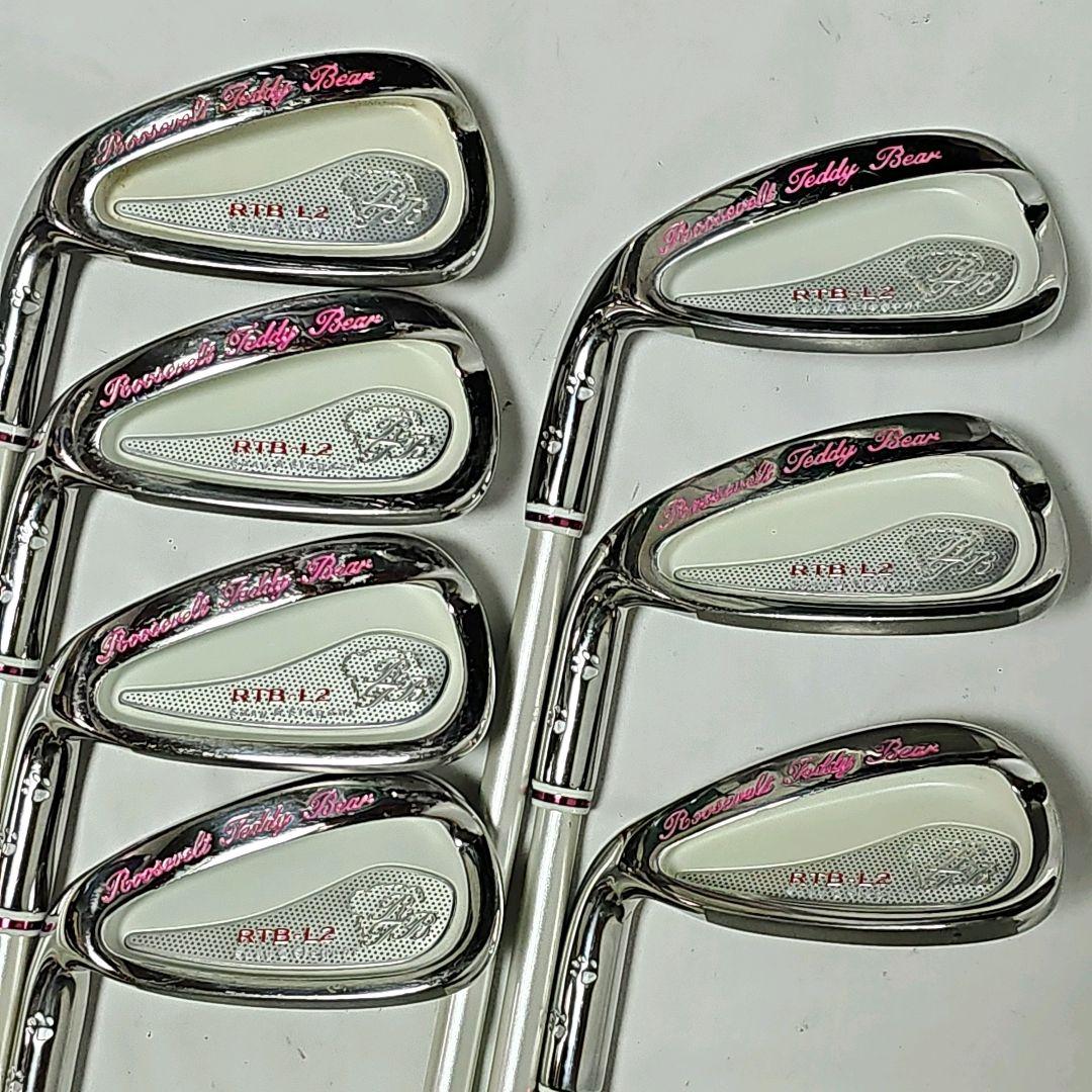 【レフティ】レディース　左利き　ルーズベルトテディベア　ゴルフクラブセット
