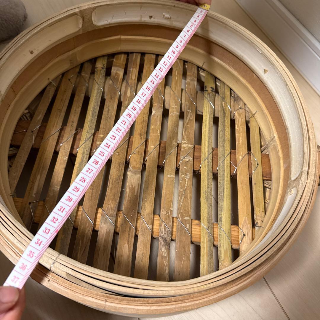 台湾国宝職人手作り　竹製 大型　蒸し器