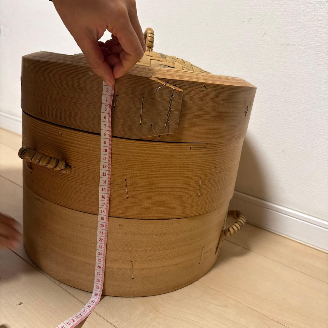 台湾国宝職人手作り　竹製 大型　蒸し器