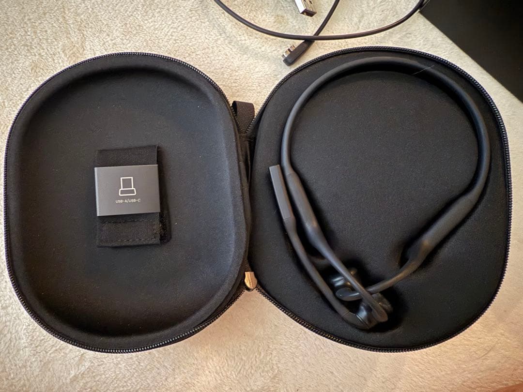 Shokz OpenComm2 UC 骨伝導Bluetooth耳掛けイヤホン