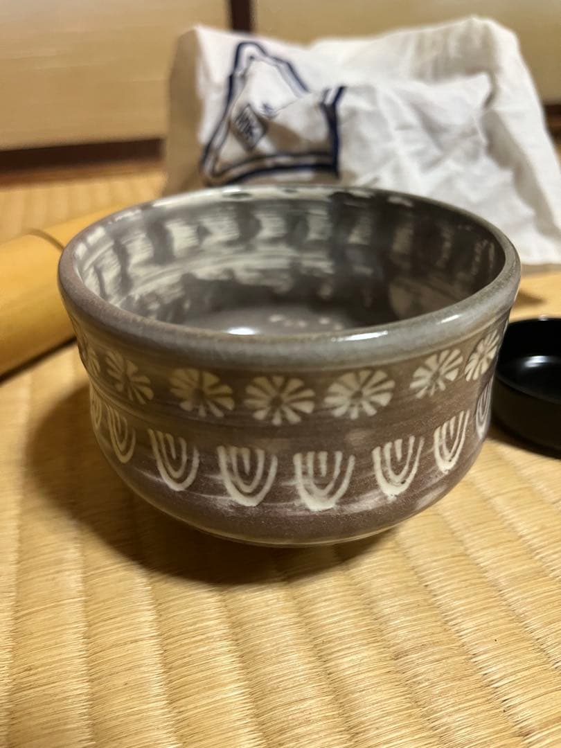 茶道具 野点セット 茶碗 棗 竹籠 茶筅筒 抹茶 Tea Set