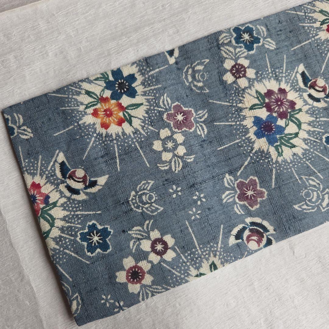 さらりと締める　本場琉球紅型　平野晋二郎　紬名古屋帯