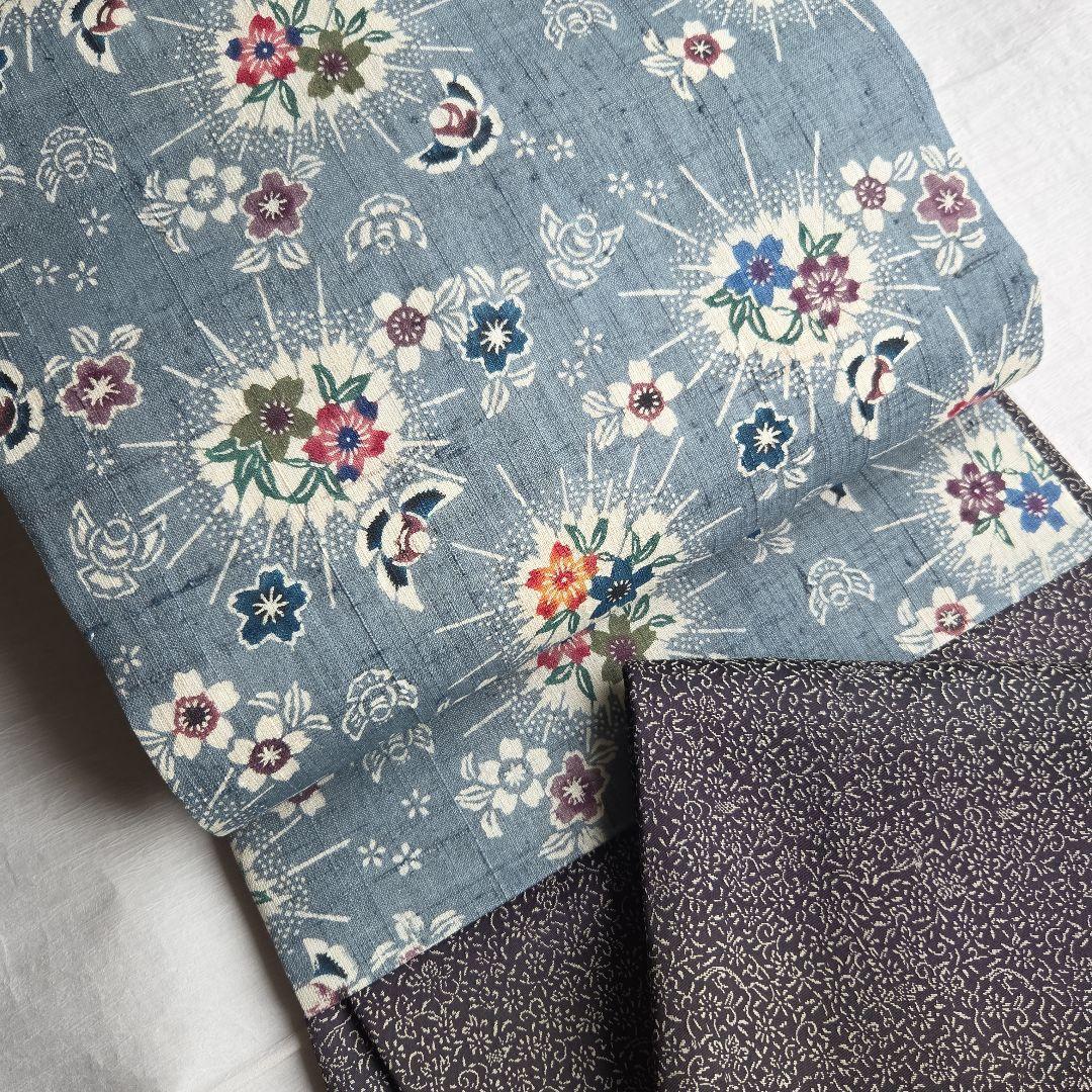 さらりと締める　本場琉球紅型　平野晋二郎　紬名古屋帯