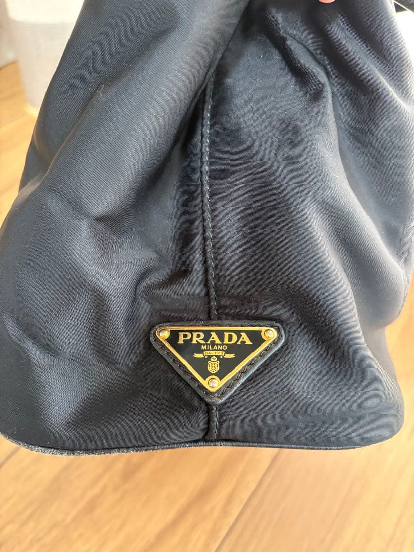 PRADA ナイロン　レザーリボン　2way