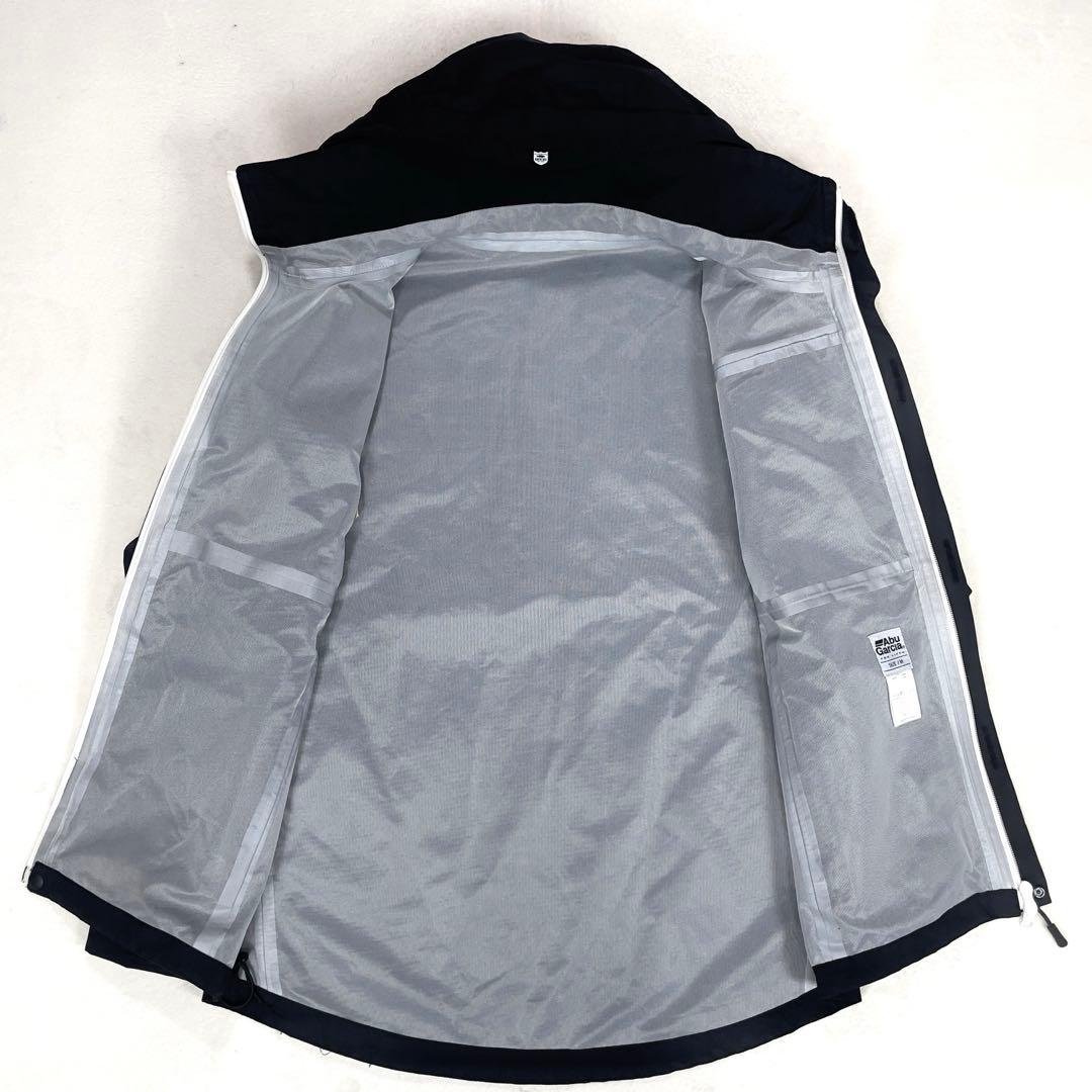 極美品 バスブリゲード× アブガルシア スタンダード レインスーツ M ブラック