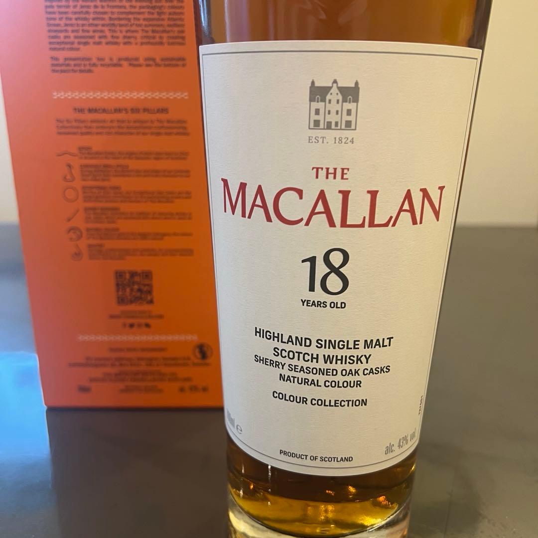 MACALLAN 18年マッカランカラーコレクション 700ml 箱あり