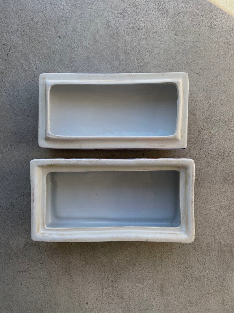 アンティーク ビンテージ 陶器 アクセサリーケース 筆入れ アメニティケース