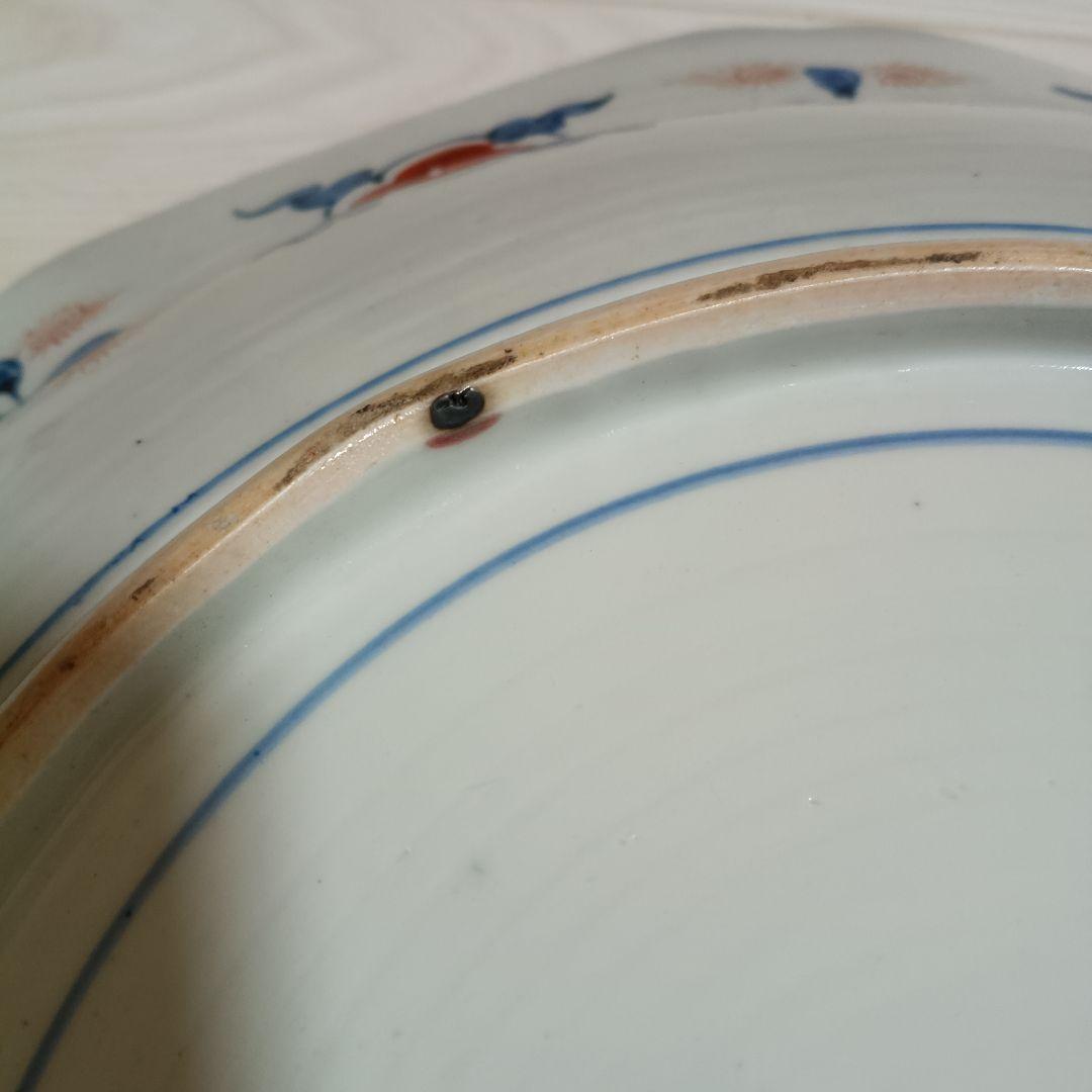 古伊万里 　大皿　飾皿　直径約４１cm　２個セット 木箱あり