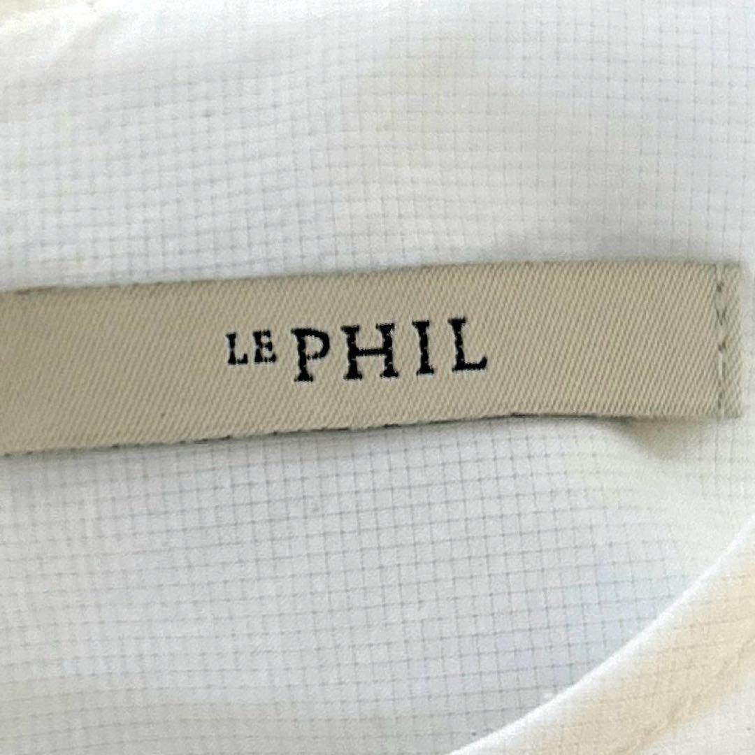 LE PHIL ルフィル 2024SS クールドット ブロード ブラウス 白 F