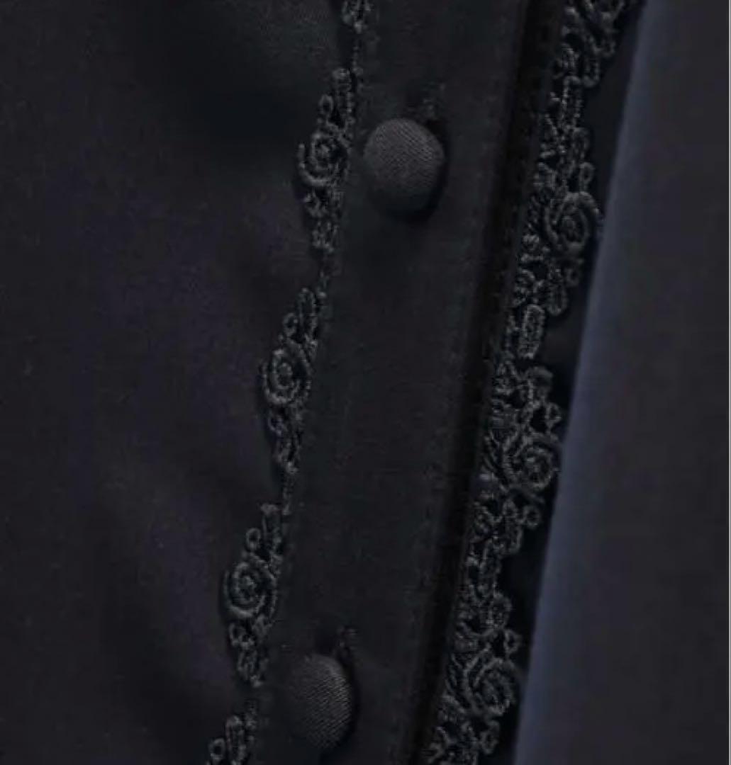 sheglit クロスリボンフレアワンピース　アトリエボズ　ブラック