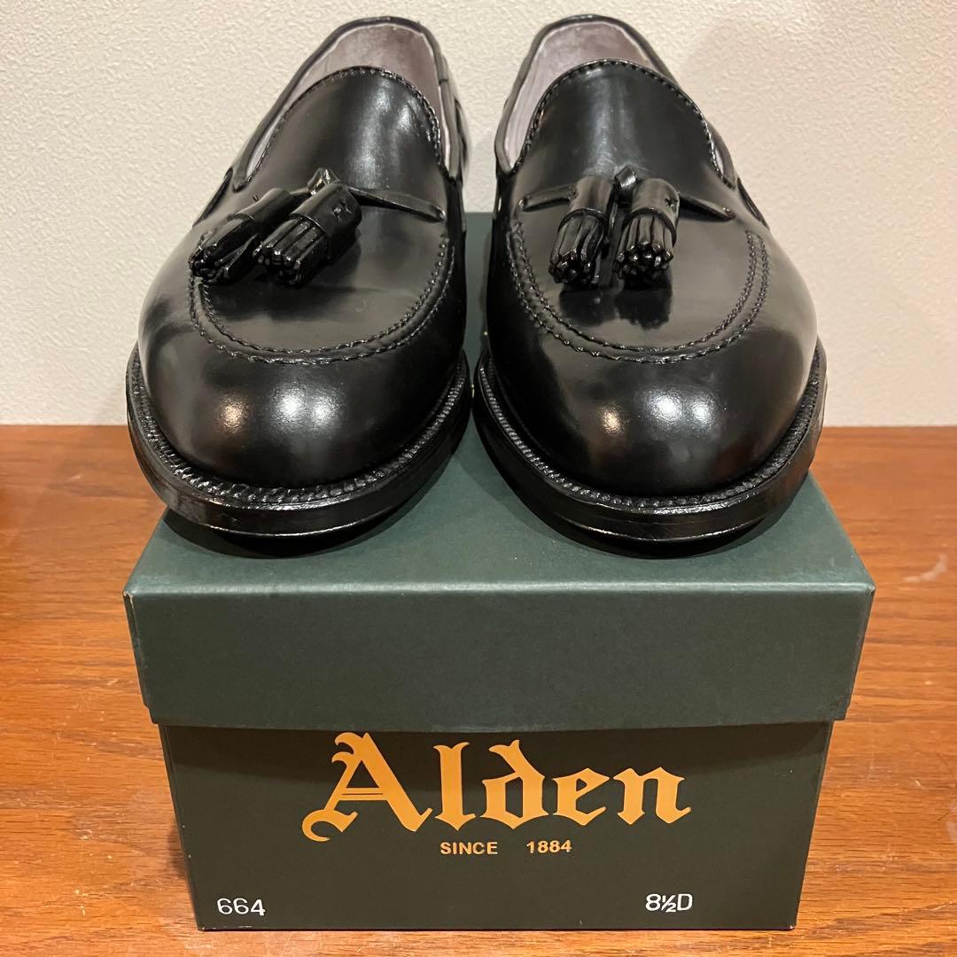 ☆未使用品☆ Alden 664 US8.5D / ブラックコードバン 付属品有