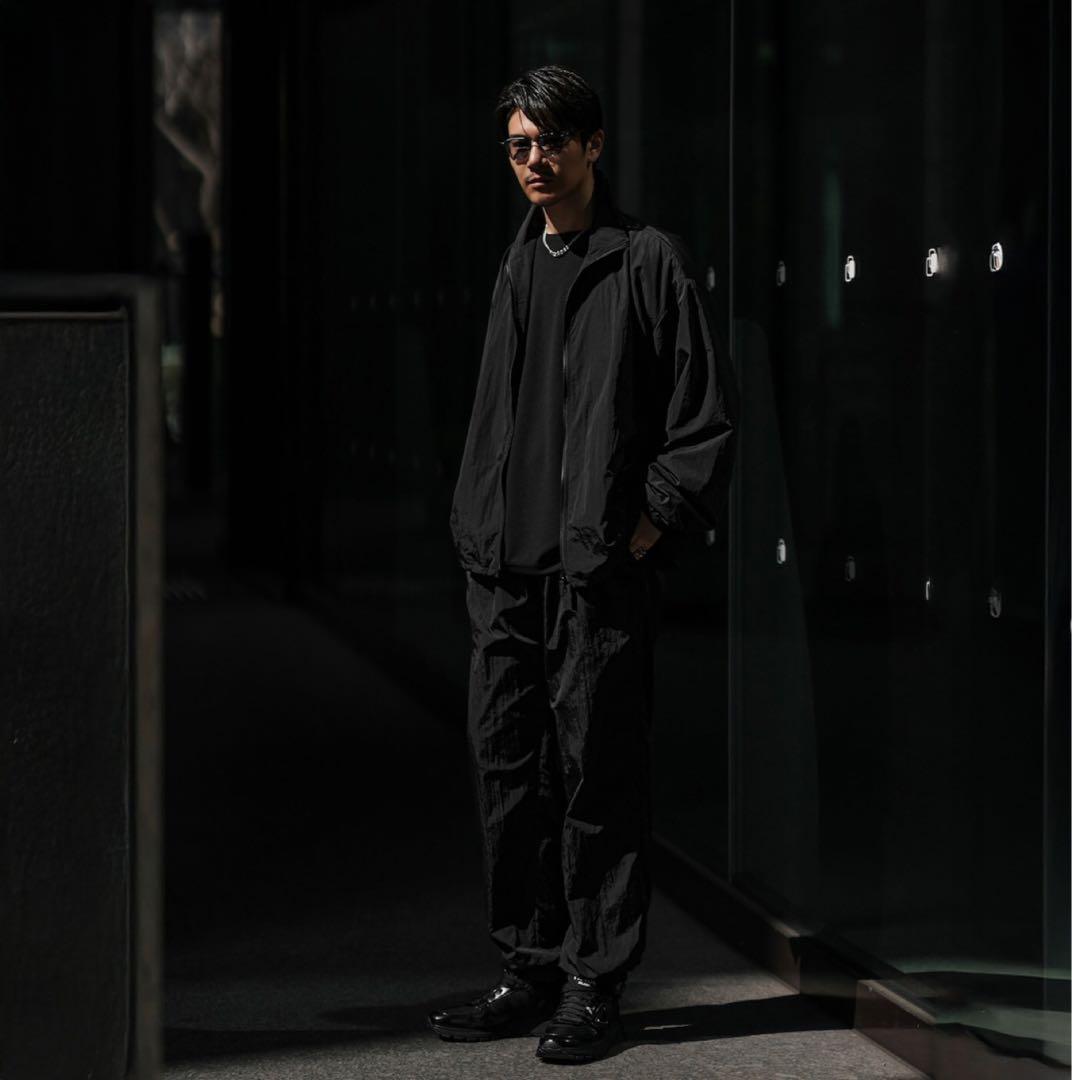 SUAVELE【ナイロンセットアップ】【トラックjk】【トラックpt】black