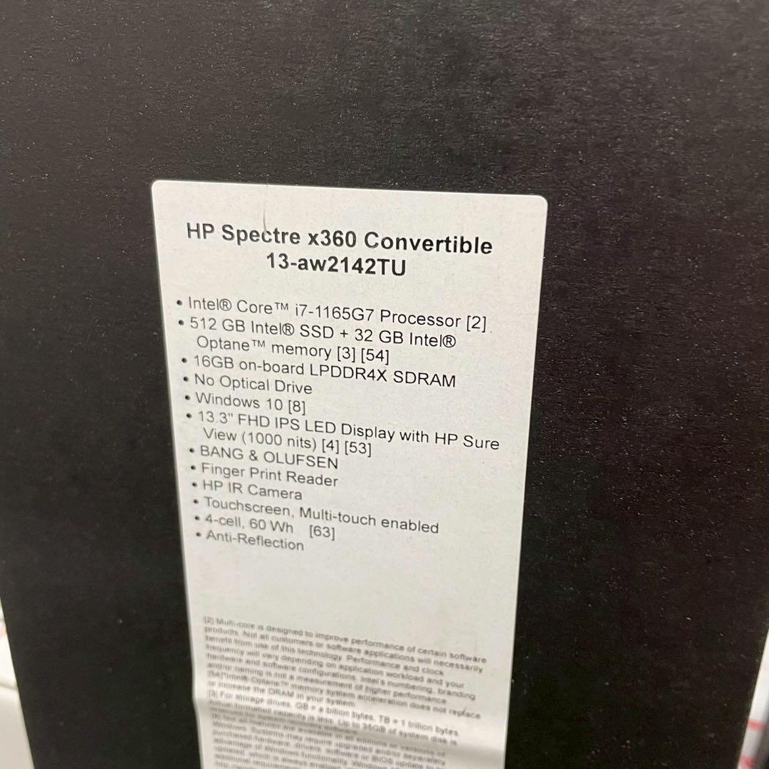 Windowsノート本体 Spectre x360 13-aw2142TU i7 1165G7 16GB