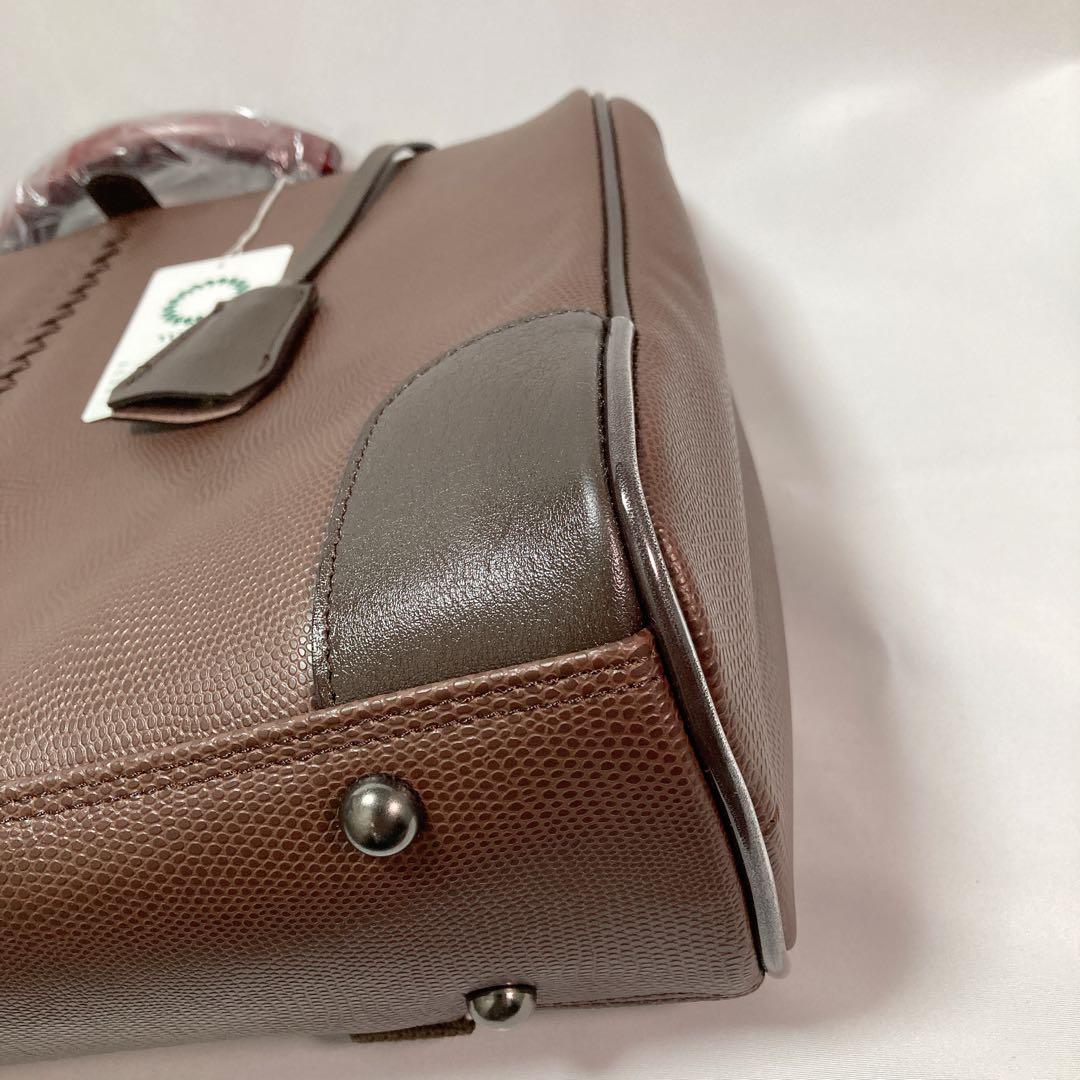 【新品】豊岡鞄 YOUTA LIZARD 3WAY 横ダレス M ビジネス 茶色