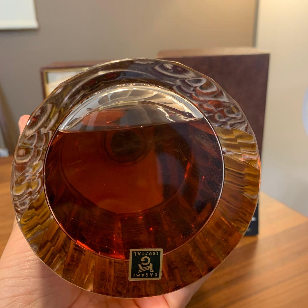 レア　サントリーウイスキー響21年　カガミクリスタル　初期ボトル　番号無し　箱付