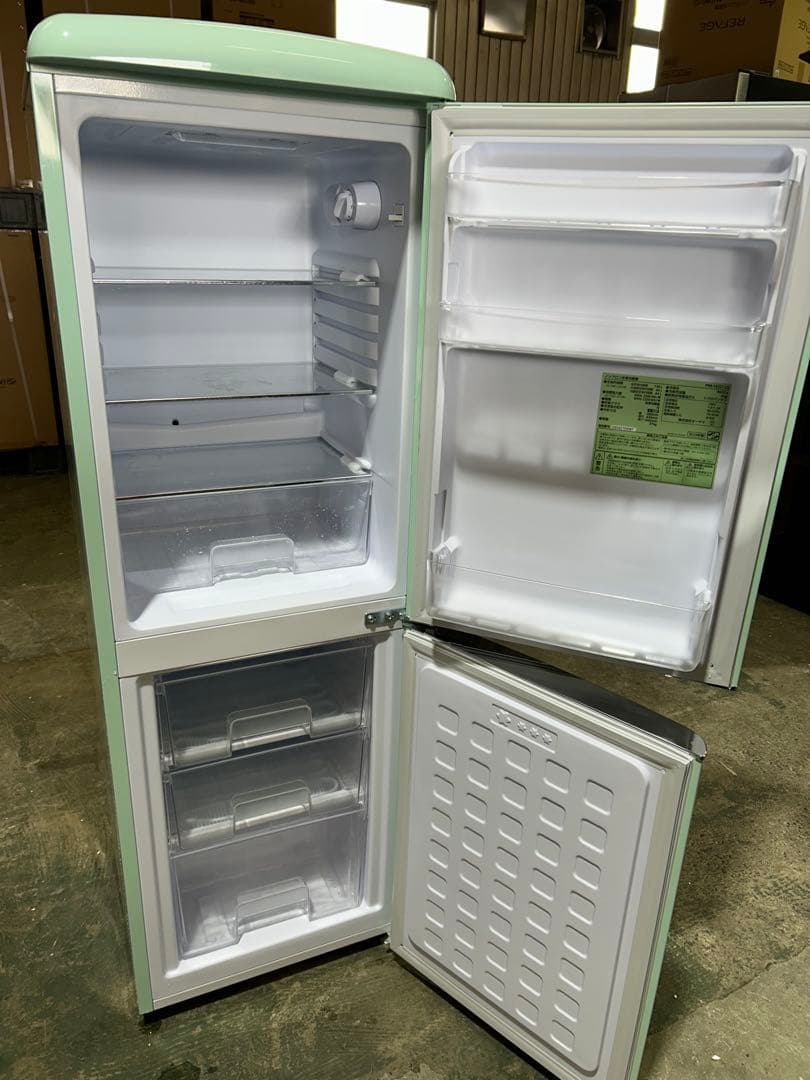 ミントグリーン 冷蔵庫 PRR-14ZD-LG