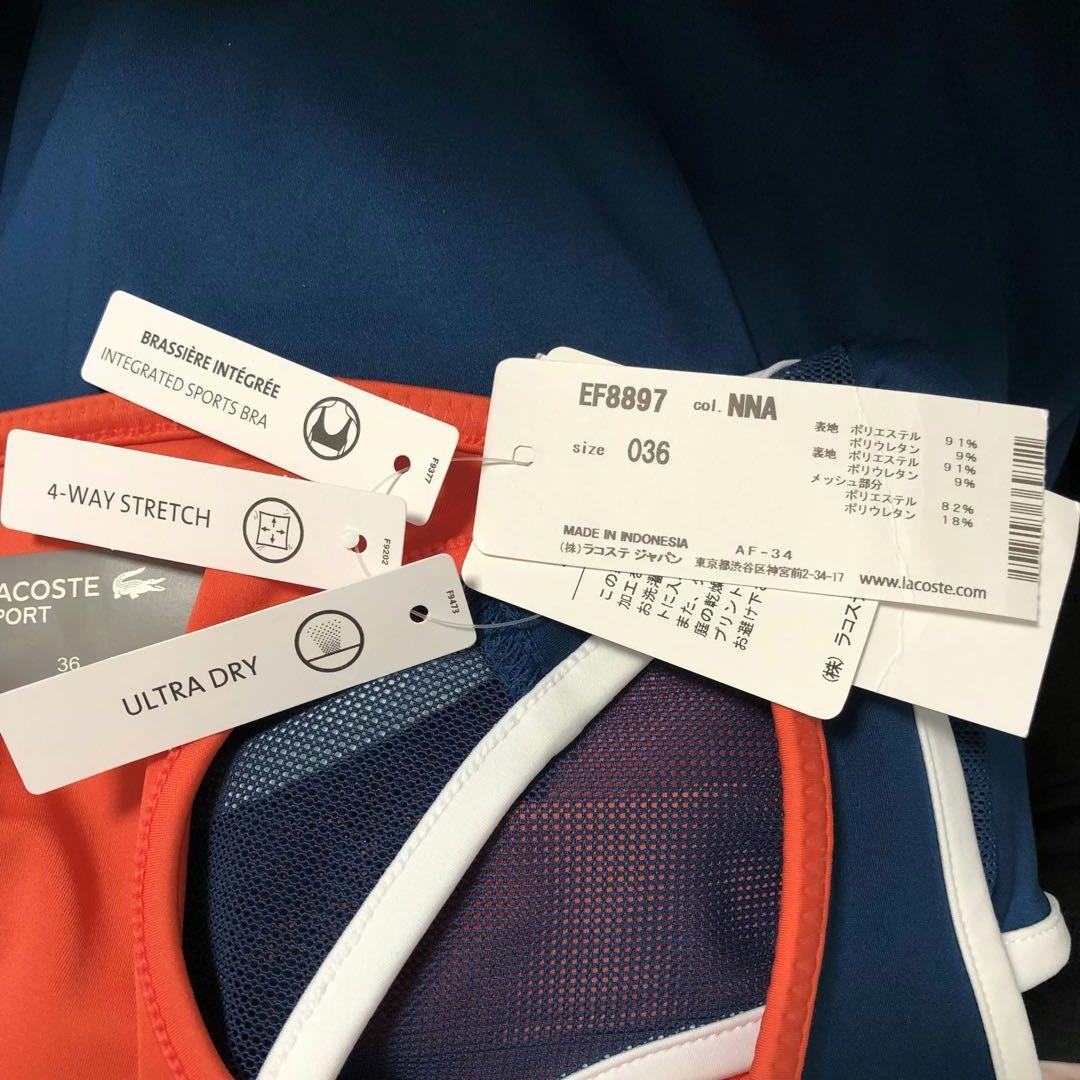 【新品】LACOSTE SPORT テニスドレス ワンピース ネイビー Sサイズ