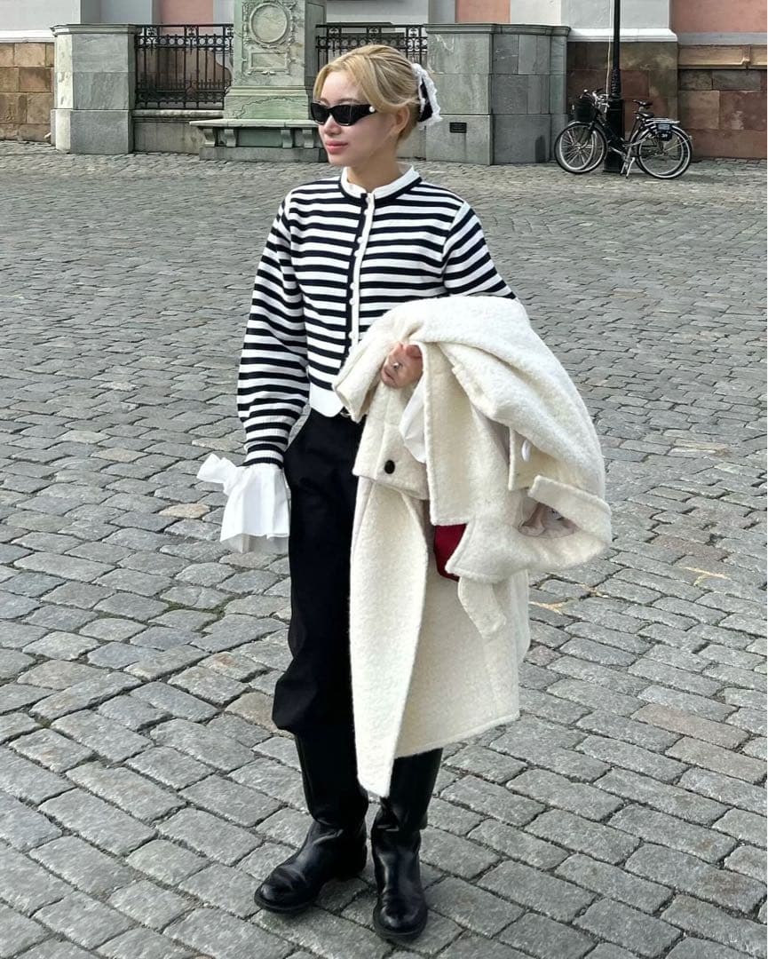 Bibiy. ANGELIQUE KNIT ボーダー 新作 新品 タグ付き