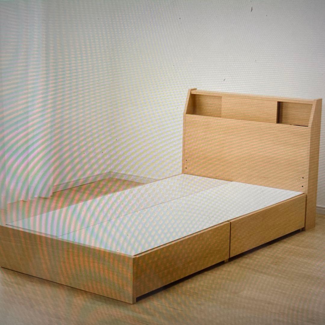 ニトリ　ベットフレーム　セミダブル 「アザン3 」(ほぼ未使用品)