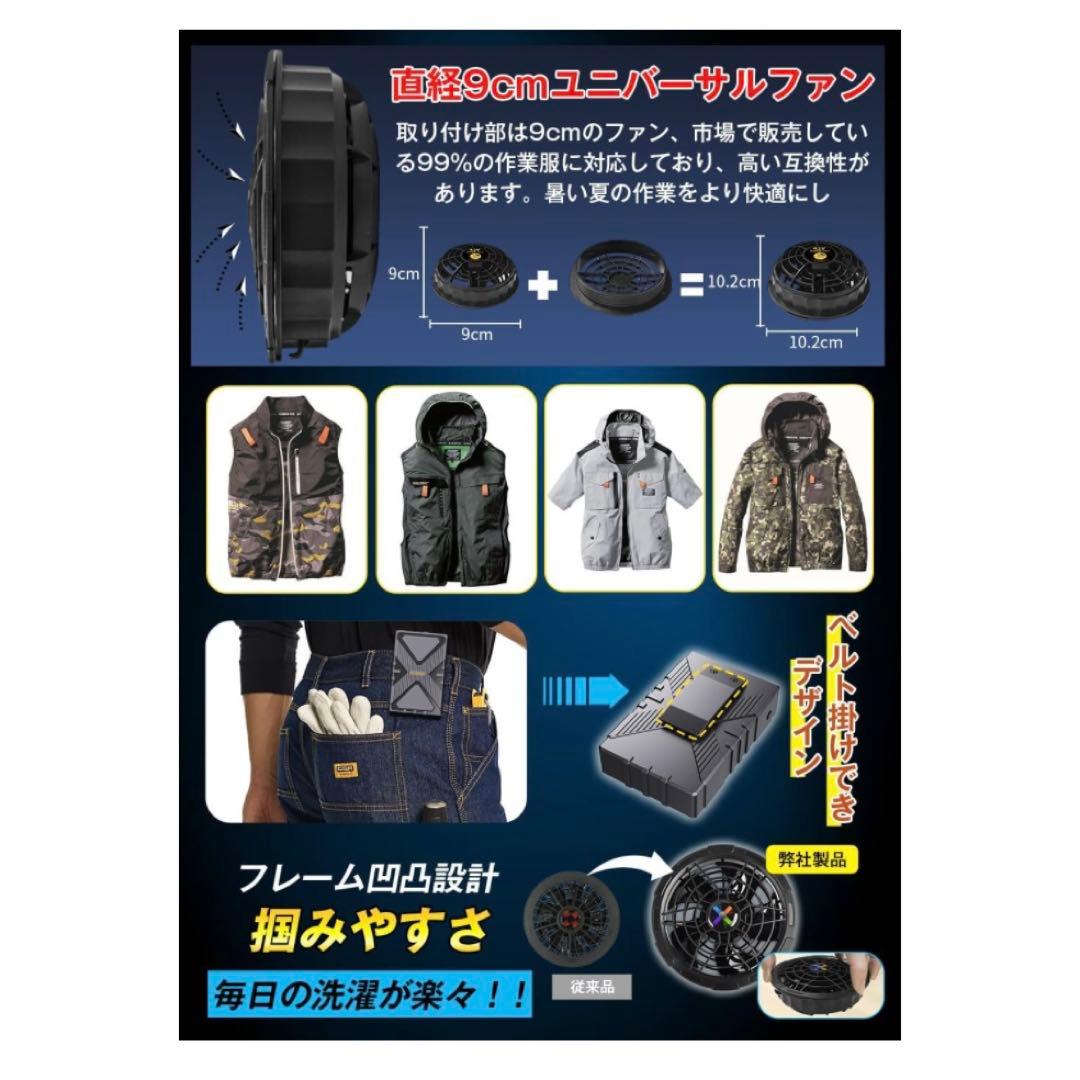 【新品】ファンバッテリーセット 42V 作業服用 デュアル電圧駆動モード