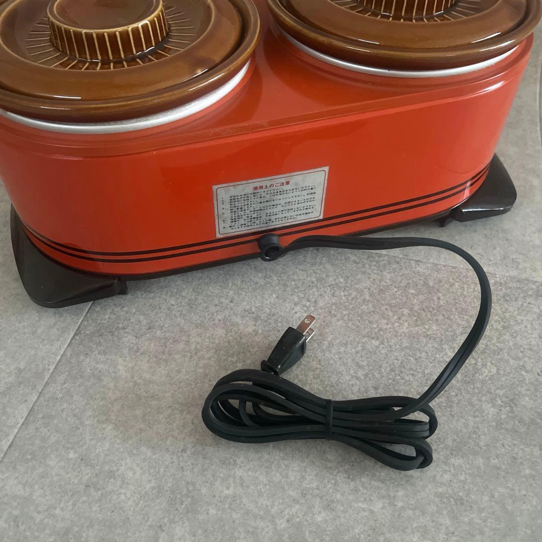 今西金属　 クロックポット　ミニツインクロック　スロークッカー　昭和レトロ家電