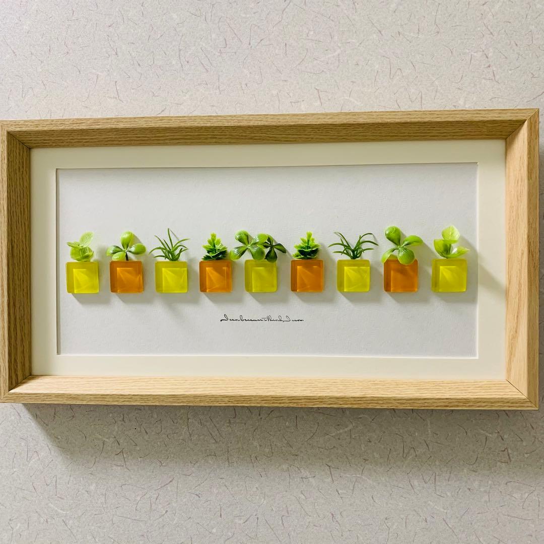 ガラスアート インテリア雑貨 壁掛け 置物 北欧 観葉植物 ウェルカムスペース