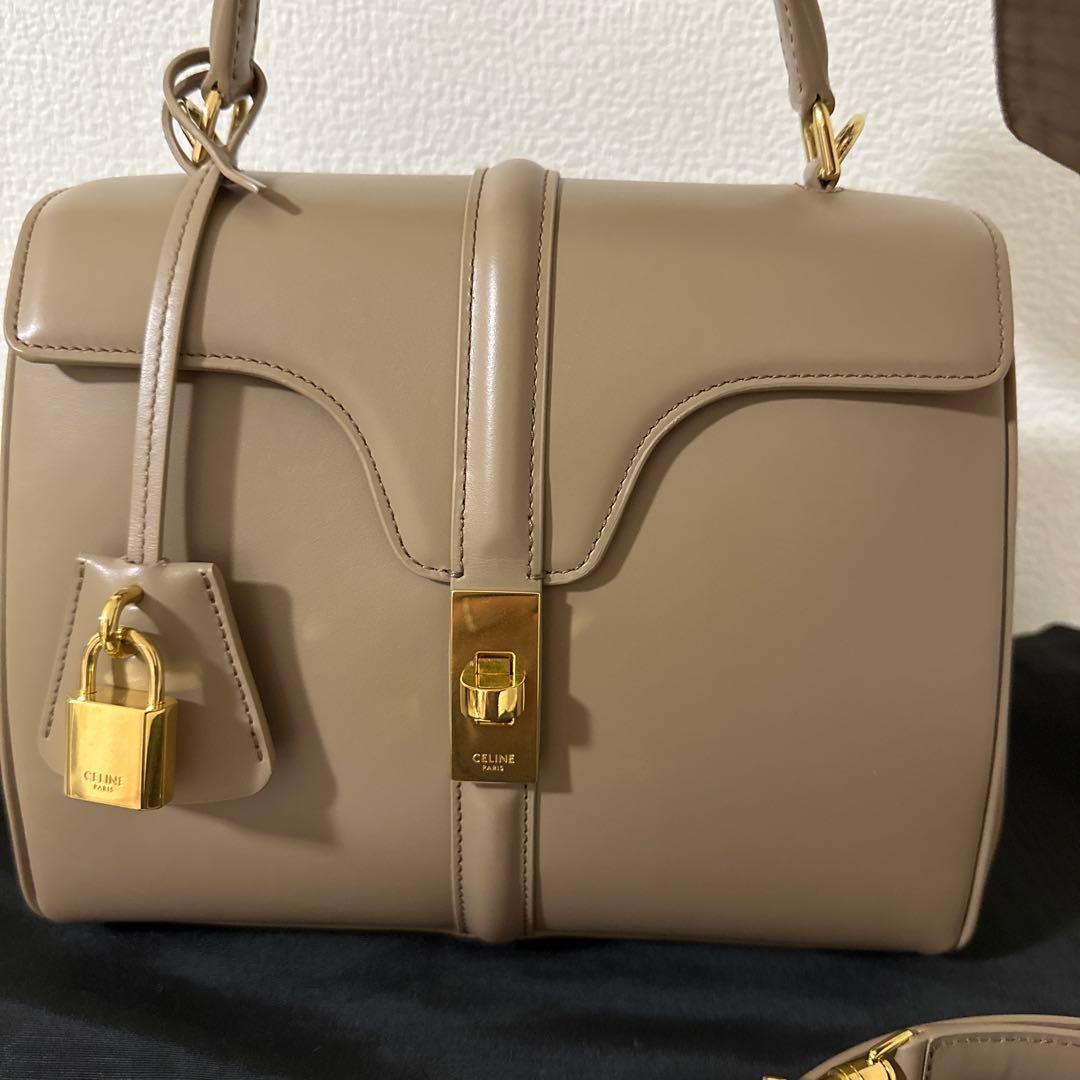celine スモール　セーズ　バッグ　ベージュ系