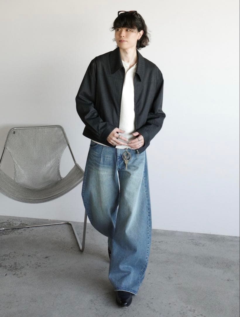 TECH WOOL GABARDINE ZIP BLOUSON Mサイズ