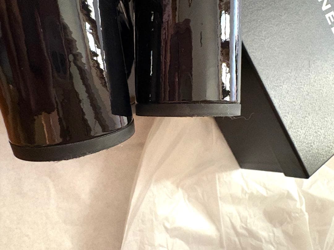 CHANELエナメルリボンストラップシューズ