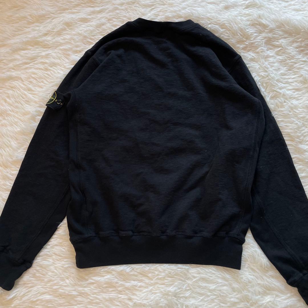 ストーンアイランド stone  スウェット ワッペン M ブラック