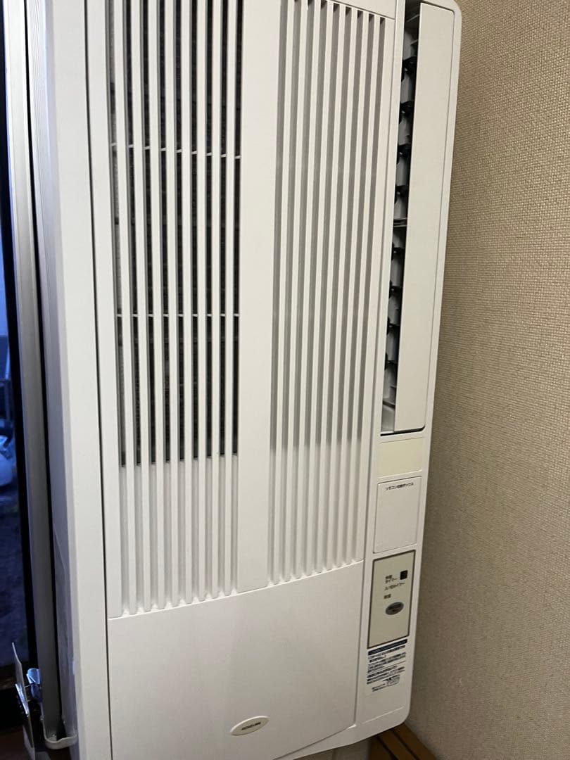 美品　使用短期間　コイズミ窓枠取り付けエアコン　KAW-1602/W