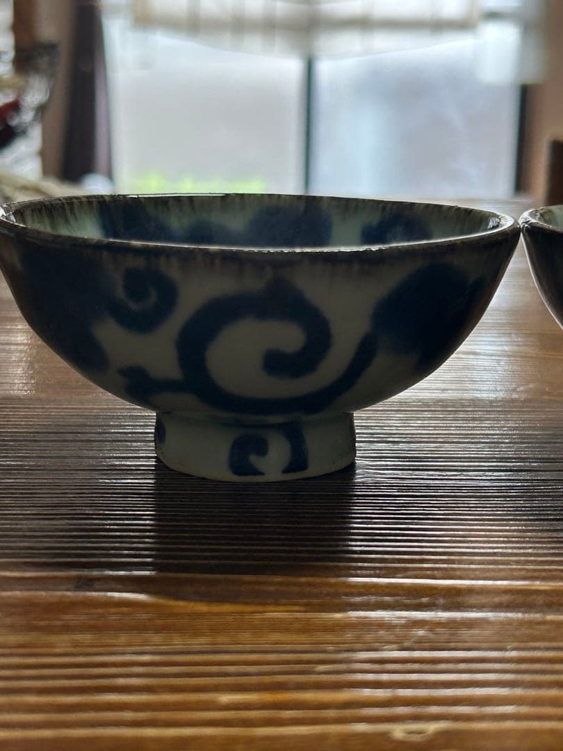斉山窯の飯碗２つセット