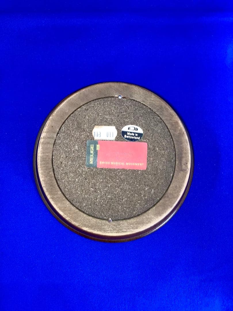 オルゴール　リュージュ・ロマンス　花柄木製皿3枚セット