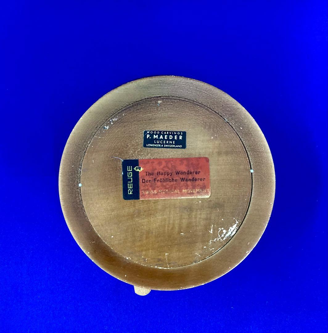 オルゴール　リュージュ・ロマンス　花柄木製皿3枚セット