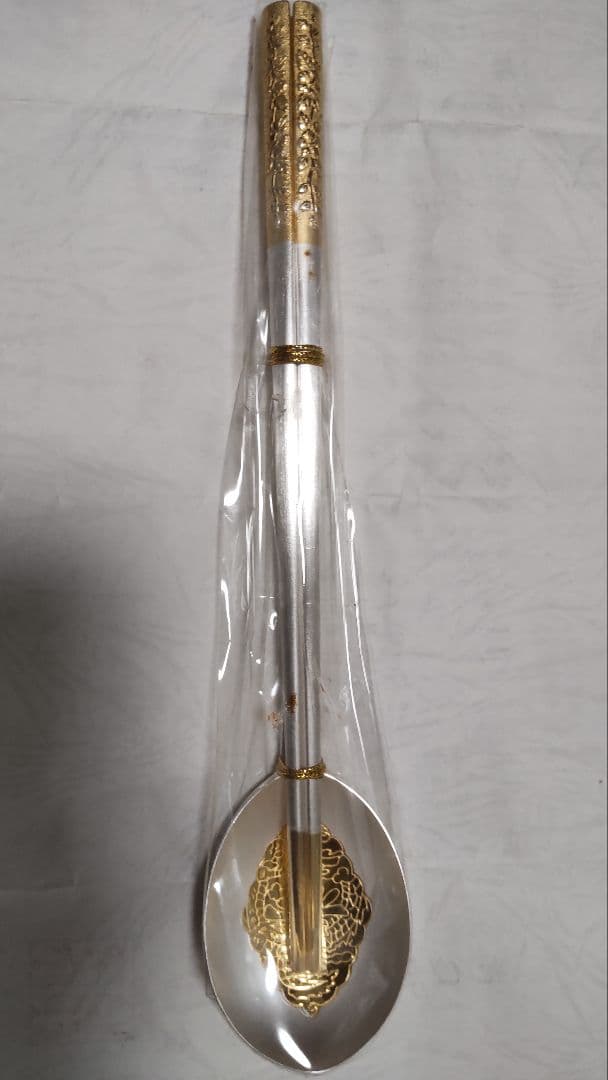 韓国製銀990スプーン&箸セット