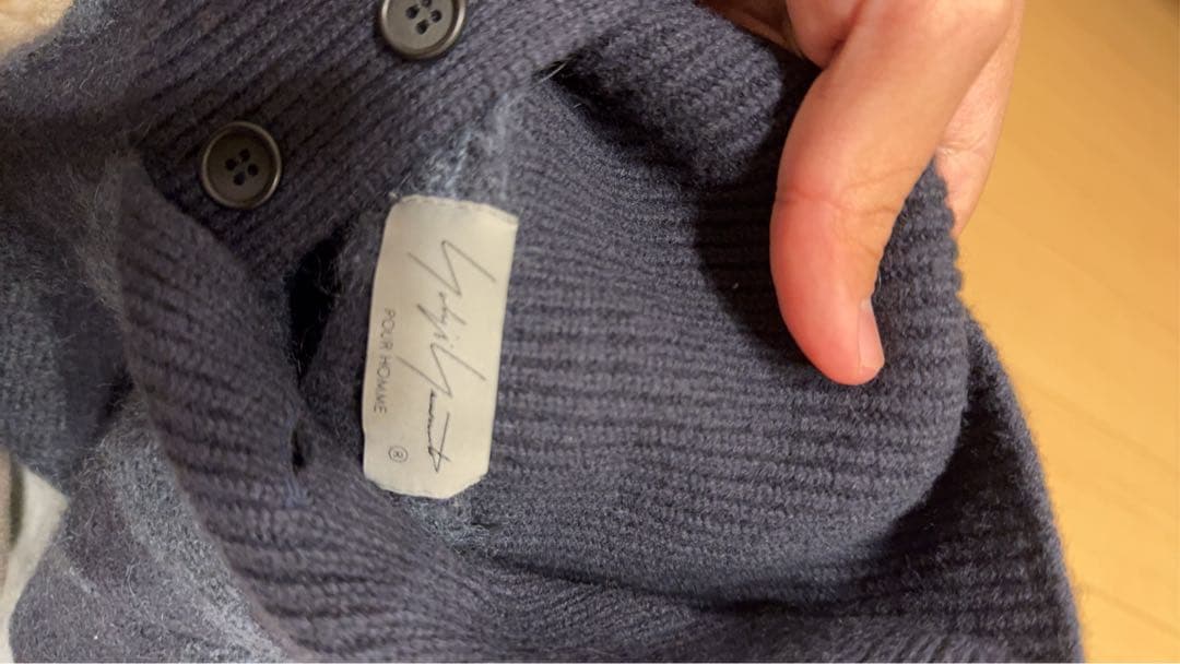 Y's ストライプタートルネックニット